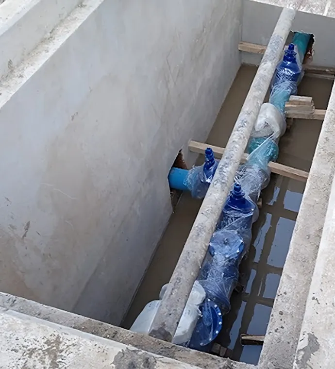 Construcción de línea de distribución